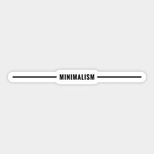 Double Lined Minimalism (Black  version) - Minimal DM Sticker